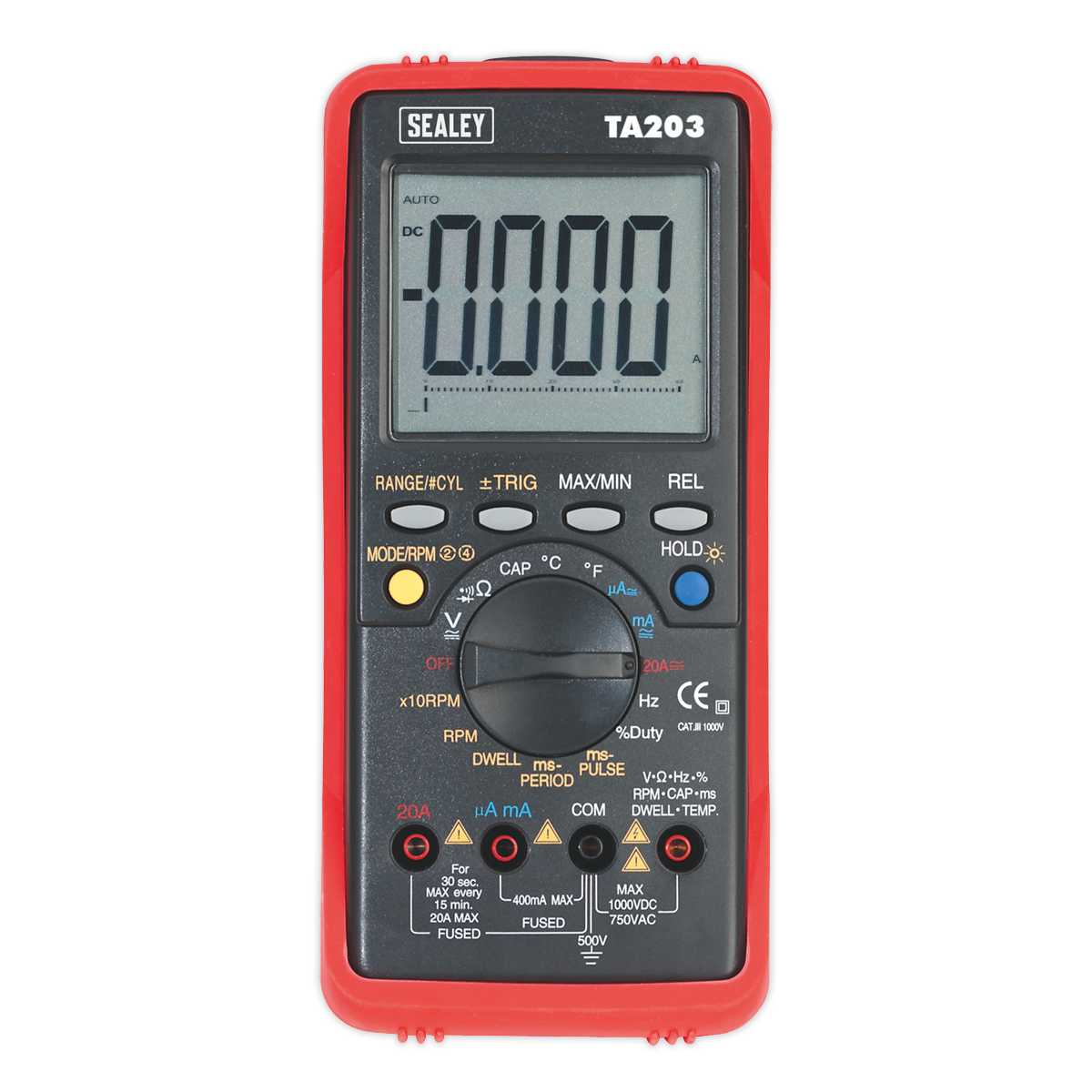 15-Function Digital Automotive Multimeter with Bar Graph/PC Link | TA2 ...