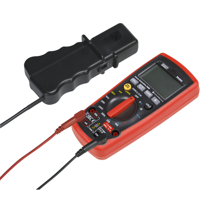 12-Function Digital Automotive Multimeter with Inductive Coupler | TA302