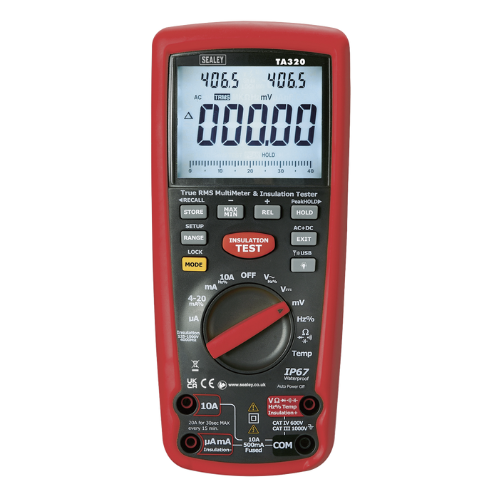 Digital Automotive Multimeter/Insulation Tester for Hybrid/Electric Vehicles | TA320