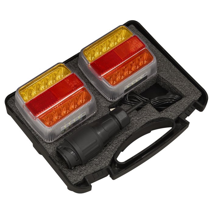 13-Pin Wireless SMD LED Trailer Light Set 2pc | TB183LEDW