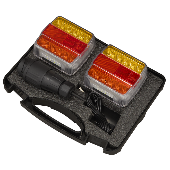13-Pin Wireless SMD LED Trailer Light Set 2pc | TB183LEDW