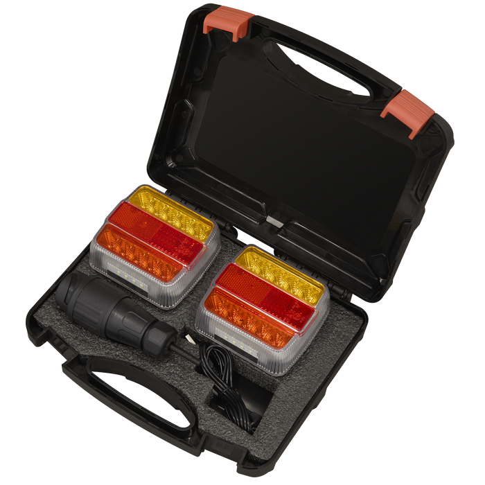 13-Pin Wireless SMD LED Trailer Light Set 2pc | TB183LEDW