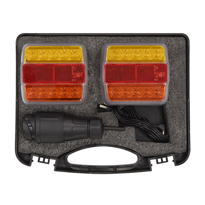 13-Pin Wireless SMD LED Trailer Light Set 2pc | TB183LEDW