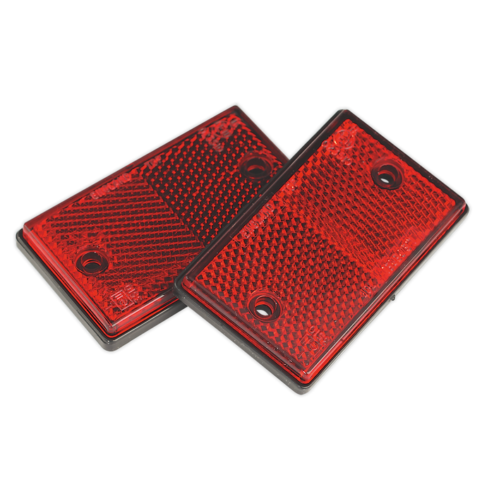 Reflex Reflector Oblong Red - Pack of 2 | TB24