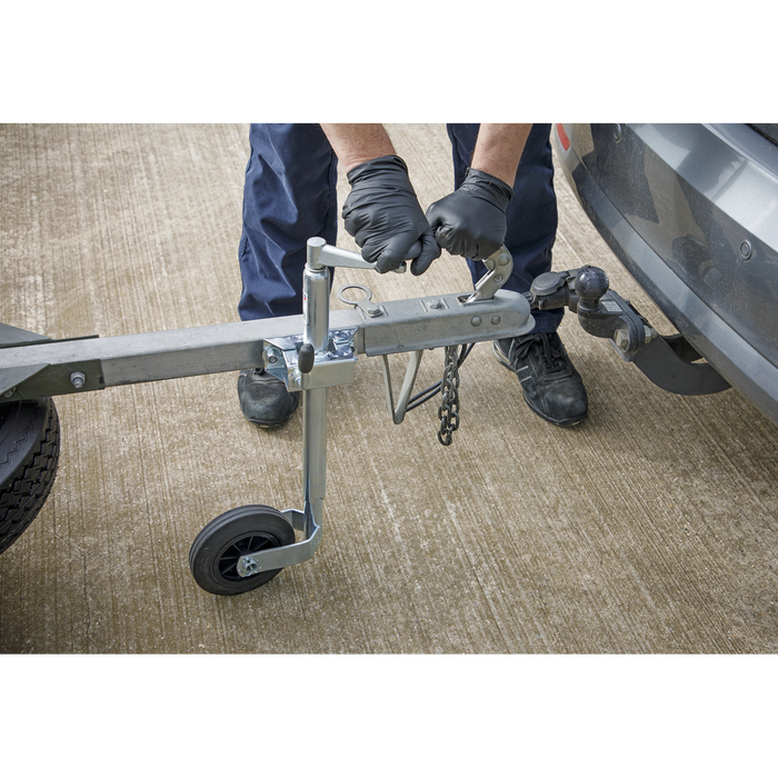 Jockey Wheel & Clamp 35mm - 150mm Solid Wheel | TB371