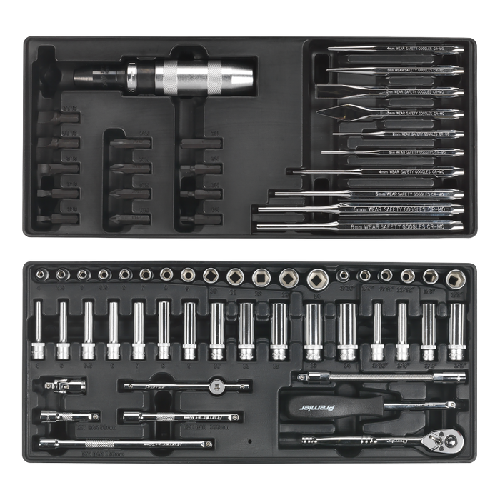 Superline PRO® Tool Chest Combination 14 Drawer with 1179pc Tool Kit - Blue | SPTCCOMBO1
