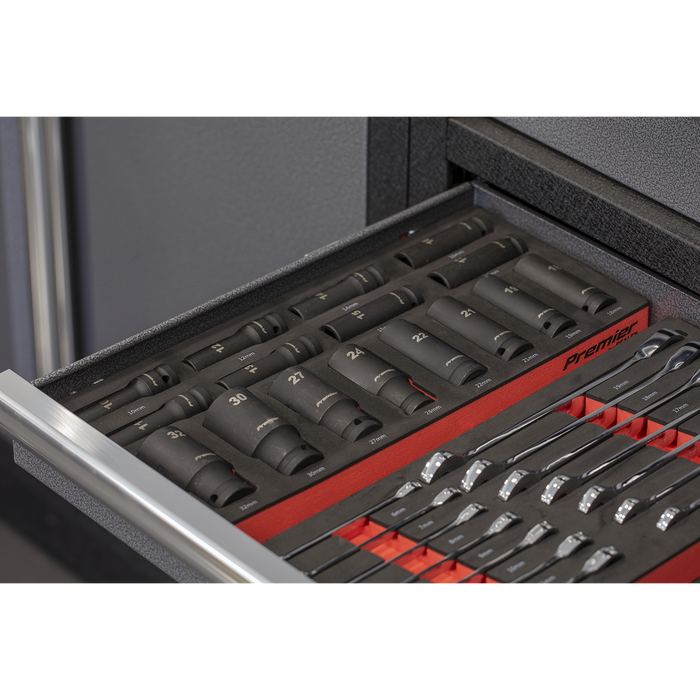 Premier Impact Socket Set with Tool Tray 1/2"Sq Drive 22pc | TBT46