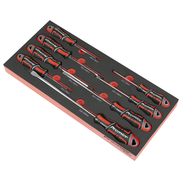 Premier Screwdriver Set with Tool Tray 8pc | TBT53