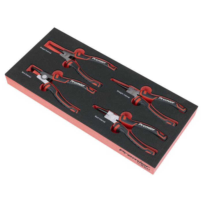 Premier Circlip Pliers Set with Tool Tray 4pc | TBT57