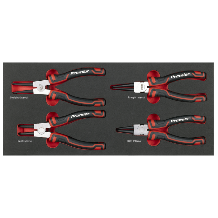 Premier Circlip Pliers Set with Tool Tray 4pc | TBT57