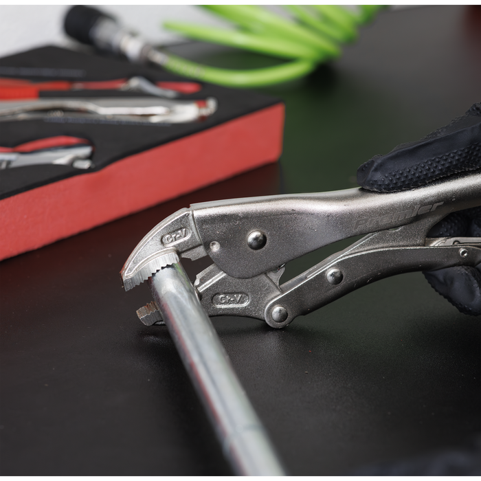 Premier Locking Pliers & Adjustable Wrench Set with Tool Tray 4pc | TBT59