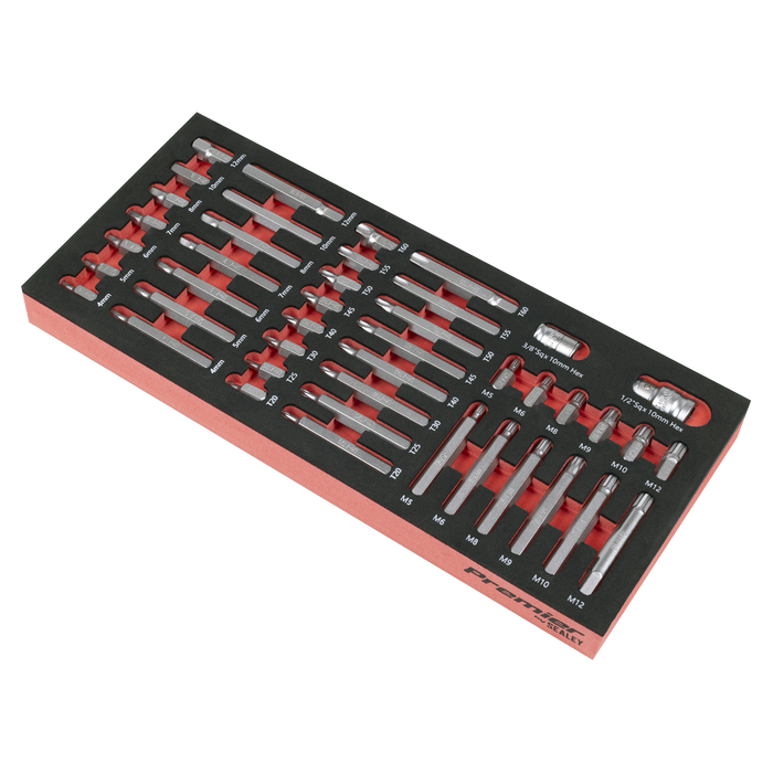 Premier TRX-Star*, Hex & Spline Bit Set with Tool Tray 44pc | TBT60