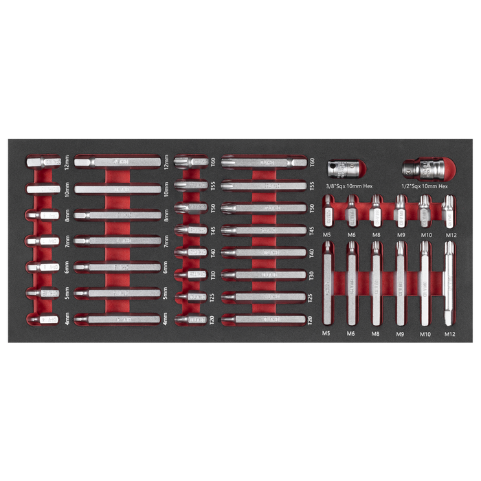 Premier TRX-Star*, Hex & Spline Bit Set with Tool Tray 44pc | TBT60