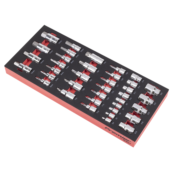Premier Socket Bit Set with Tool Tray 37pc | TBT61