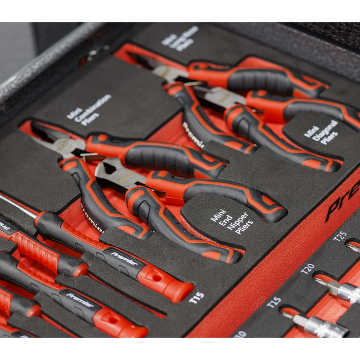 Premier Precision Screwdriver & Mini Pliers Set with Tool Tray 17pc | TBT67