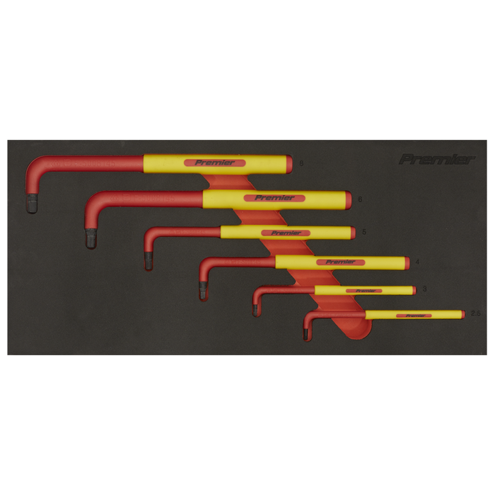 Premier Insulated Hex Key Set with Tool Tray 6pc - VDE Approved | TBTE05