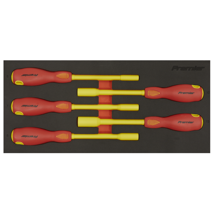 Premier Insulated Nut Driver Set with Tool Tray 5pc - VDE Approved | TBTE08
