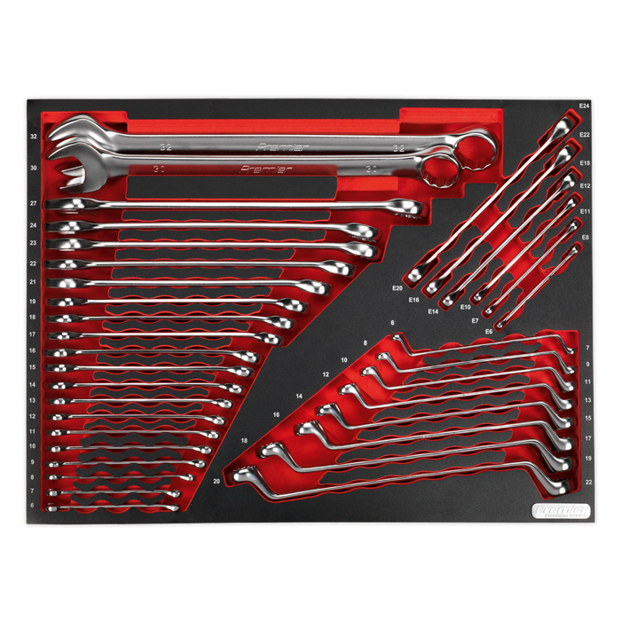 Premier Platinum Spanner Set with Tool Tray 35pc | TBTP03