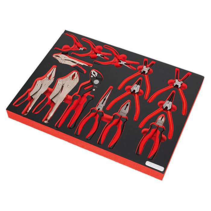 Premier Platinum Pliers Set with Tool Tray 14pc | TBTP05