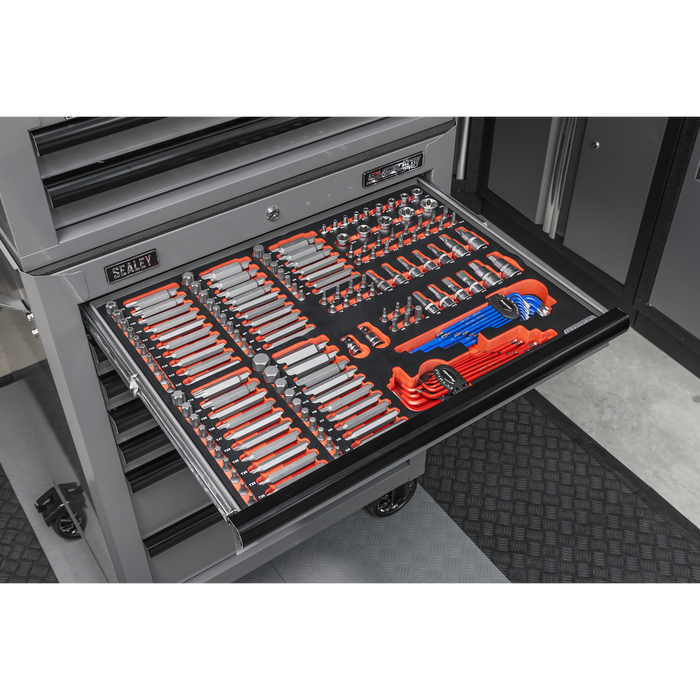 Superline PRO® Tool Chest Combination 14 Drawer with 446pc Tool Kit - Grey | TBTPCOMBO6