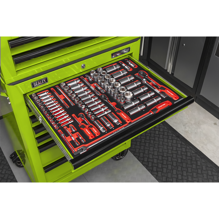 Superline PRO® Tool Chest Combination 14 Drawer with 446pc Tool Kit - Green | TBTPCOMBO7