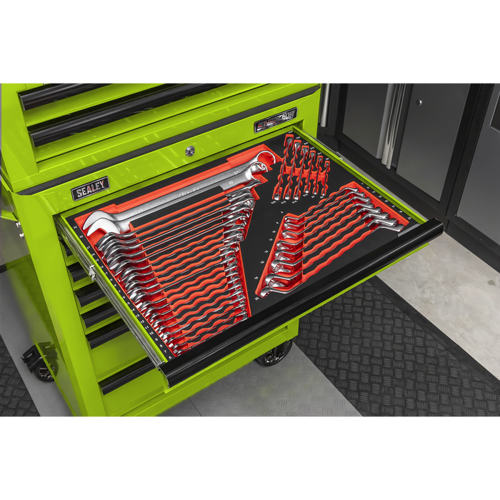 Superline PRO® Tool Chest Combination 14 Drawer with 446pc Tool Kit - Green | TBTPCOMBO7