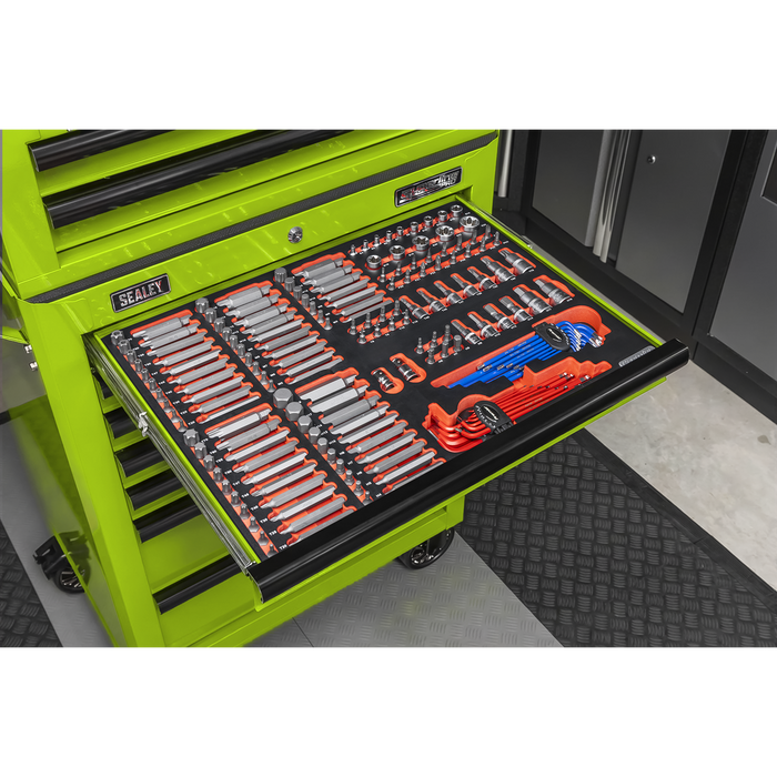 Superline PRO® Tool Chest Combination 14 Drawer with 446pc Tool Kit - Green | TBTPCOMBO7