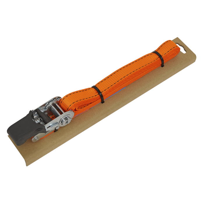Ratchet Strap Polyester Webbing with Corner Protector 25mm x 5m 600kg Breaking Strength | TD0635E