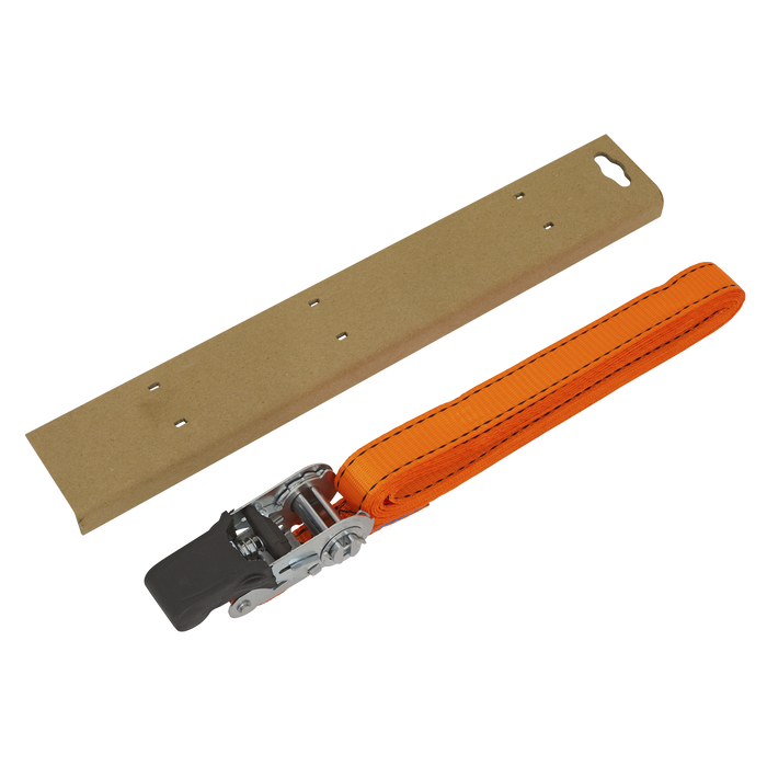 Ratchet Strap Polyester Webbing with Corner Protector 25mm x 5m 600kg Breaking Strength | TD0635E