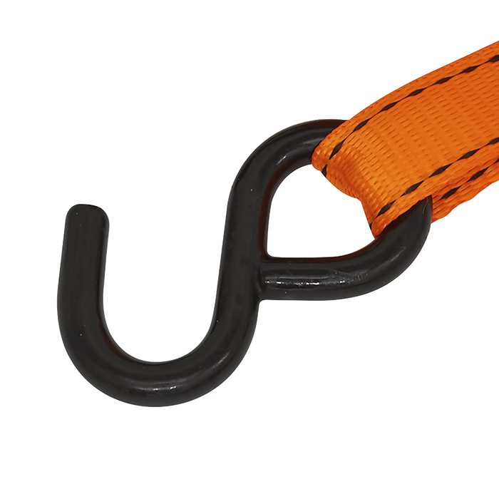 Ratchet Strap Polyester Webbing S-Hook with Corner Protector 25mm x 5m 600kg Breaking Strength | TD0635S