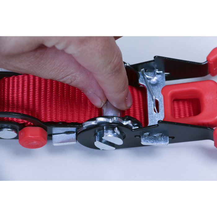 Slide Ratchet Strap Polyester Webbing with S-Hooks 32mm x 3m 1200kg Breaking Strength | TD1202SR