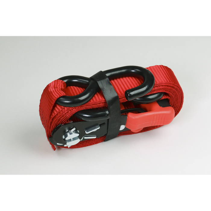 Slide Ratchet Strap Polyester Webbing with S-Hooks 32mm x 3m 1200kg Breaking Strength | TD1202SR