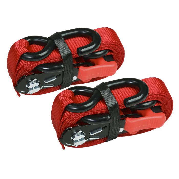 Slide Ratchet Strap Polyester Webbing with S-Hooks 32mm x 3m 1200kg Breaking Strength | TD1202SR