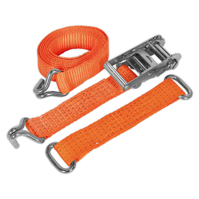 Steel Wheel Car Transporter Ratchet Strap 50mm x 3m 4500kg Breaking Strength | TDRWS