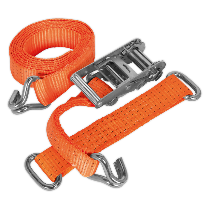 Steel Wheel Car Transporter Ratchet Strap 50mm x 3m 4500kg Breaking Strength | TDRWS