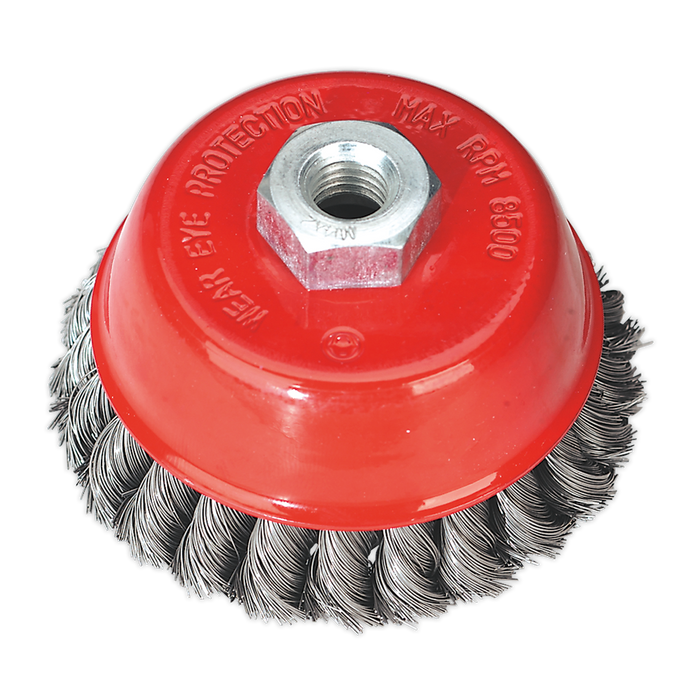 100mm Twist Knot Wire Cup Brush M14 x 2mm | TKCB100