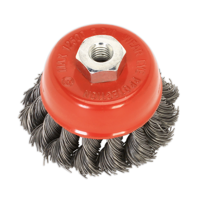 65mm Twist Knot Wire Cup Brush M14 x 2mm | TKCB651