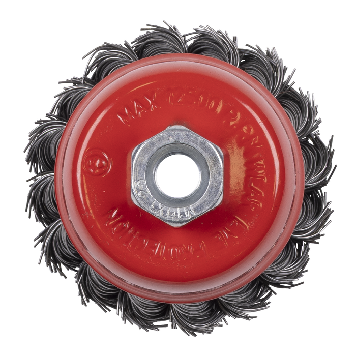 65mm Twist Knot Wire Cup Brush M10 x 1.25mm | TKCB652