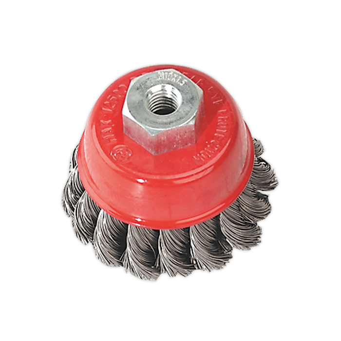 65mm Twist Knot Wire Cup Brush M10 x 1.5mm | TKCB65