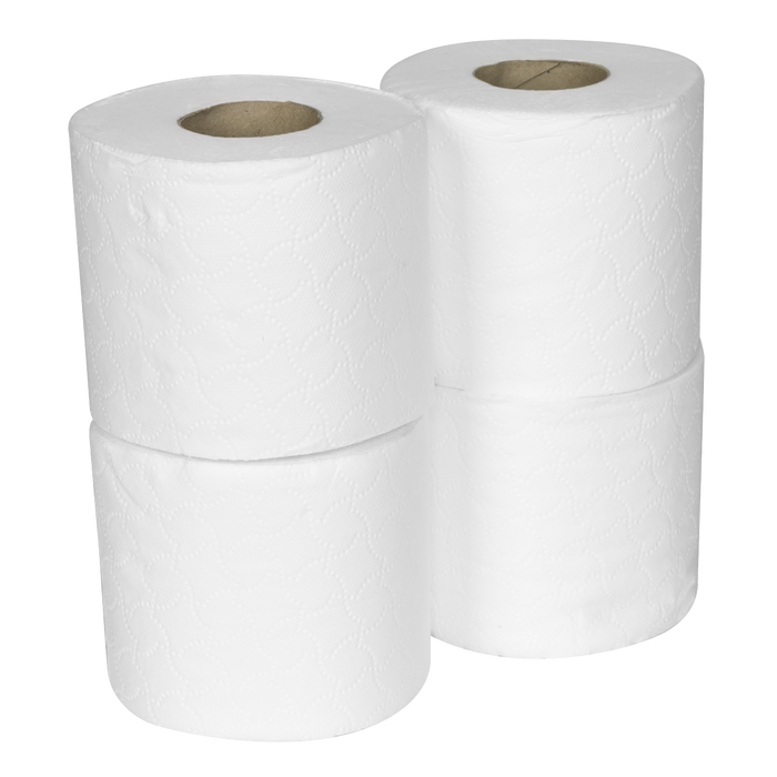 Plain White Toilet Roll - Pack of 4 x 10 (40 Rolls) | TOL40
