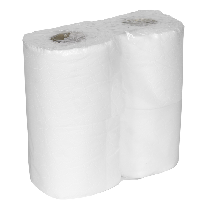 Plain White Toilet Roll - Pack of 4 x 10 (40 Rolls) | TOL40