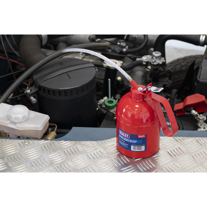 Metal Oil Can with Flexible Spout 1000ml | TP1000