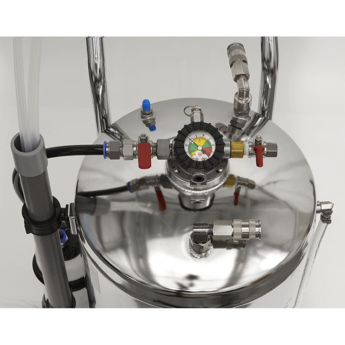 Air Operated Stainless Steel Fuel Drainer 40L | TP200S