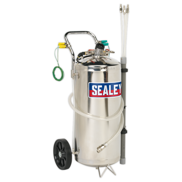Air Operated Stainless Steel Fuel Drainer 40L | TP200S