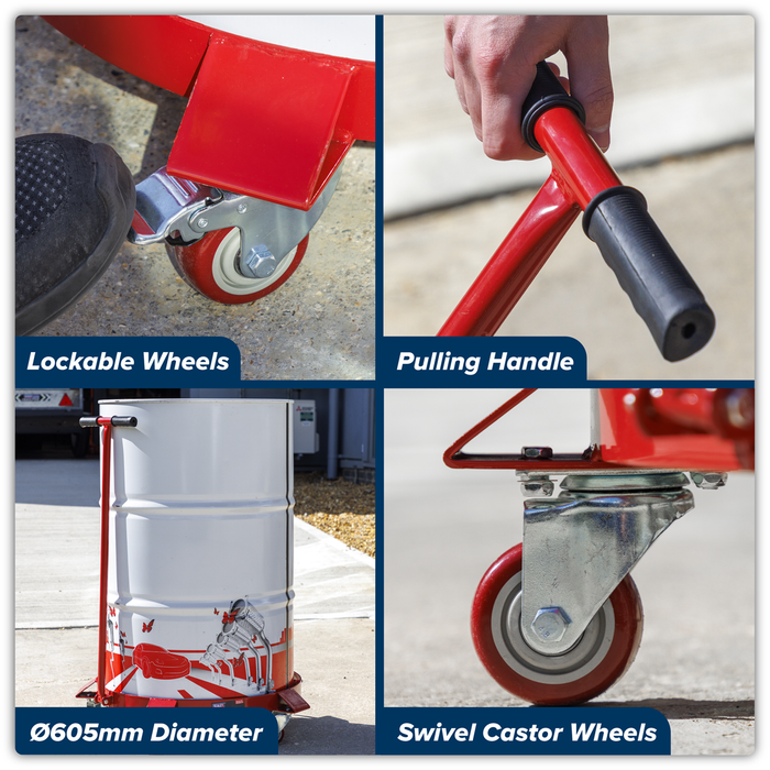 Drum Dolly with Handle 205L | TP205H