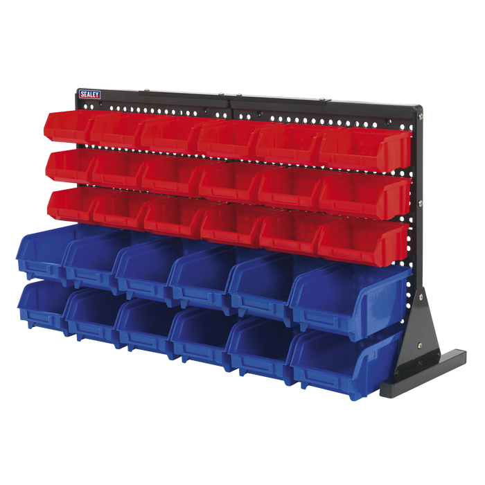Bench Mounting Bin Storage System with 30 Bins | TPS1218