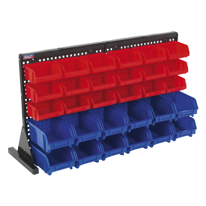 Bench Mounting Bin Storage System with 30 Bins | TPS1218