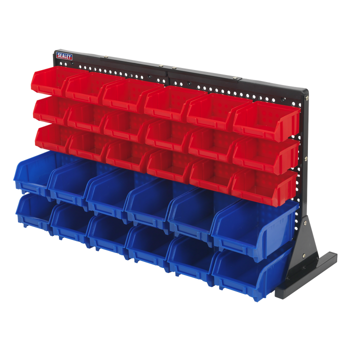 Bench Mounting Bin Storage System with 30 Bins | TPS1218