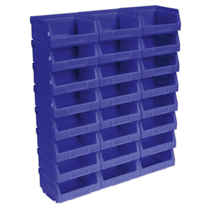 Plastic Storage Bin 105 x 85 x 55mm, Blue - Pack of 24 | TPS124B