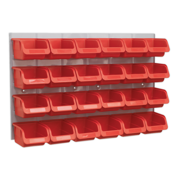 Bin & Panel Combination 24 Bins - Red | TPS130